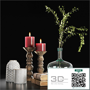 Decor Set with old books