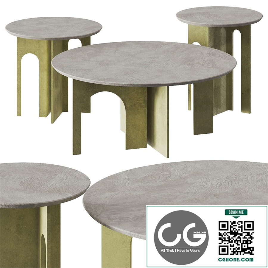 Paolo Castelli Arche Coffee & Side Tables