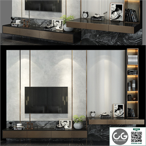 TV shelf set 119