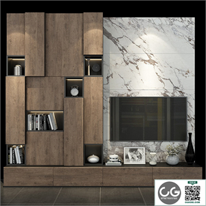 TV shelf set 126