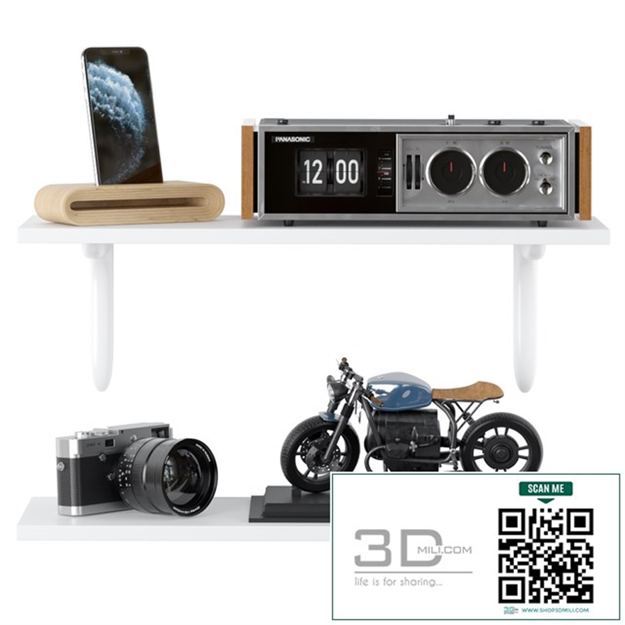 Decorative set shelves 01