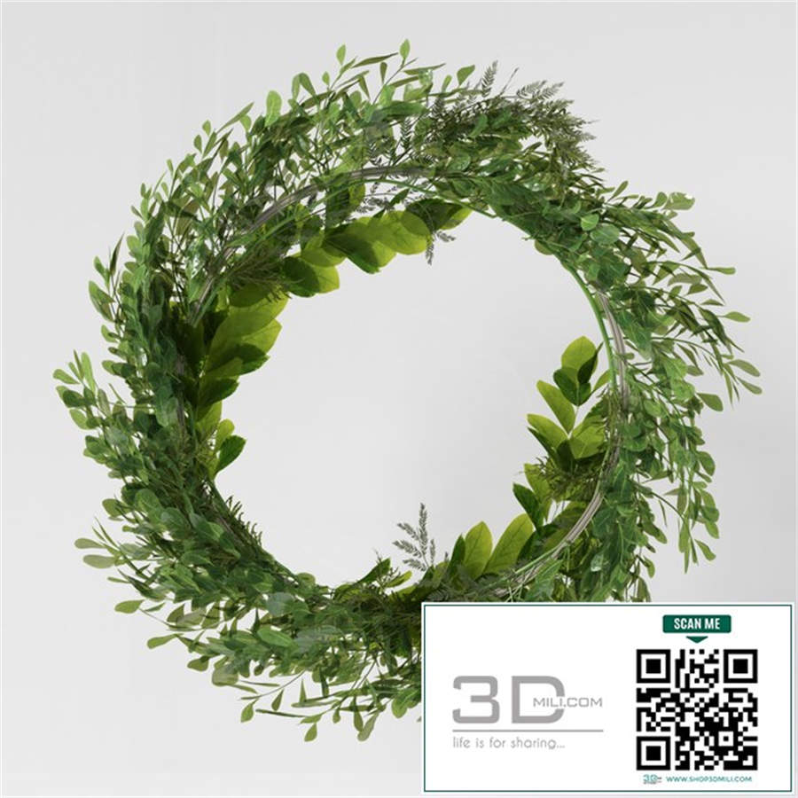 Wall hanging Green Leaf Ring-03