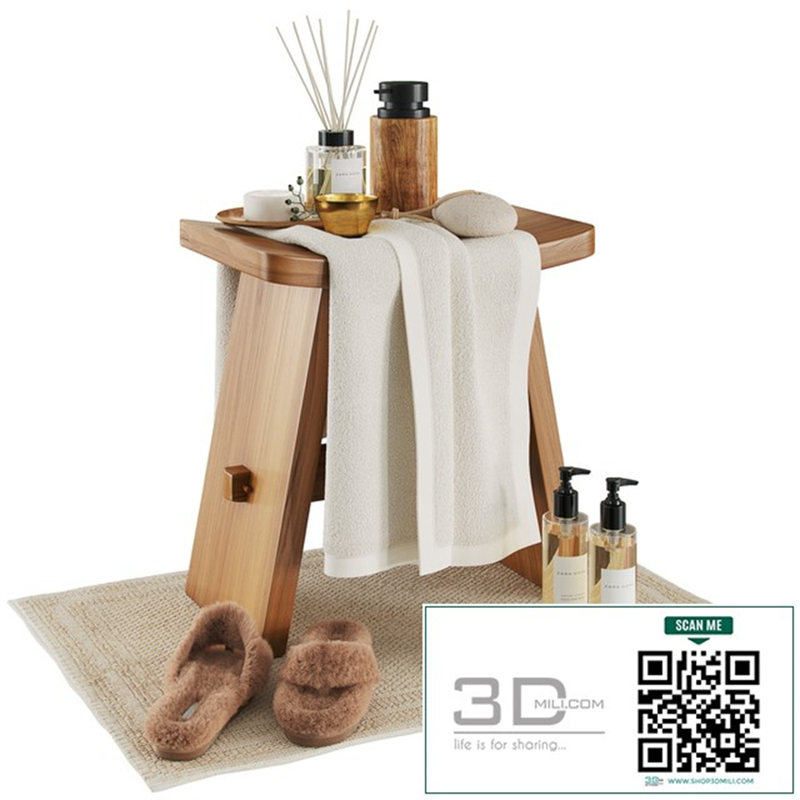 Zara home wood stool