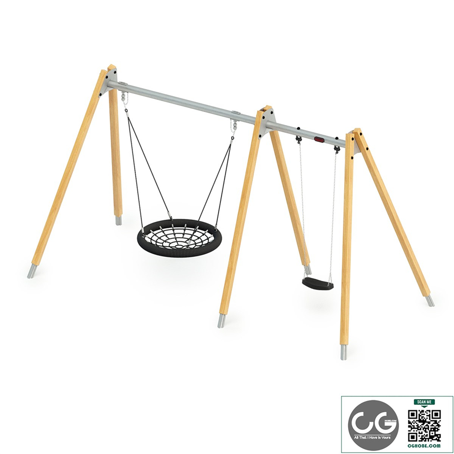 Swing 2,5m Solid Wood Kompan