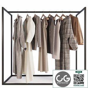 Hanger with womens clothing