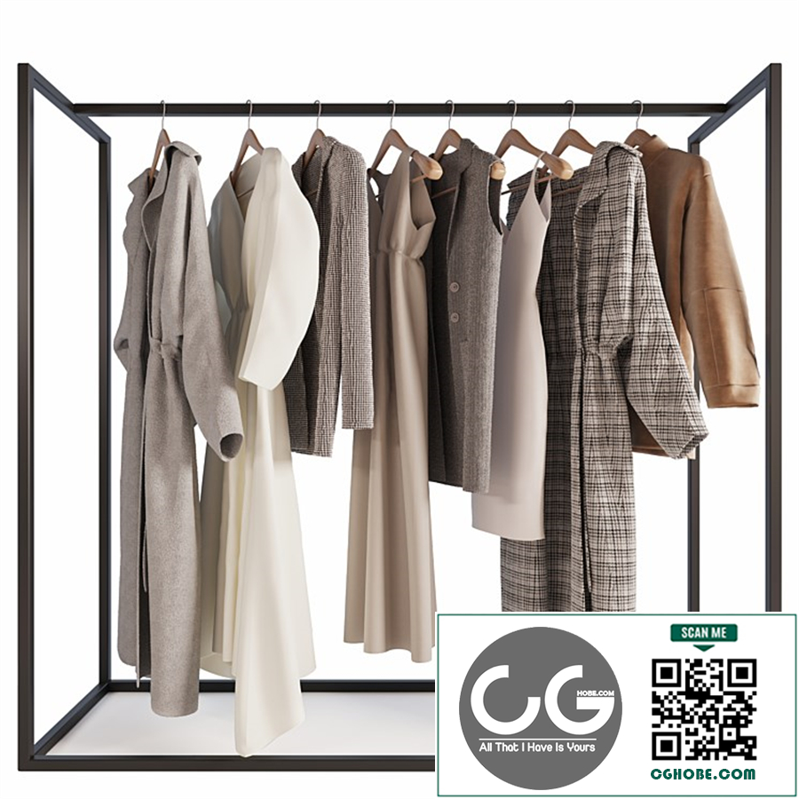 Hanger with womens clothing