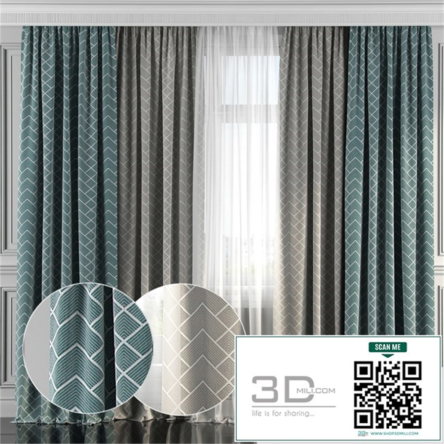 Curtains with window 163
