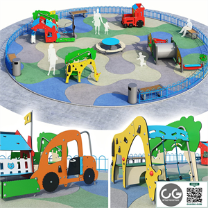 Children playground Kompan. Playground