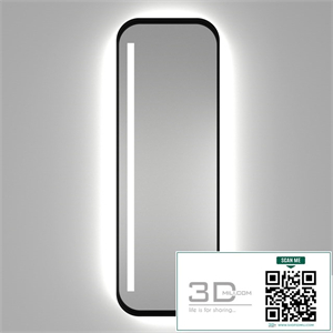 Iron LIGHT illuminated bathroom mirror