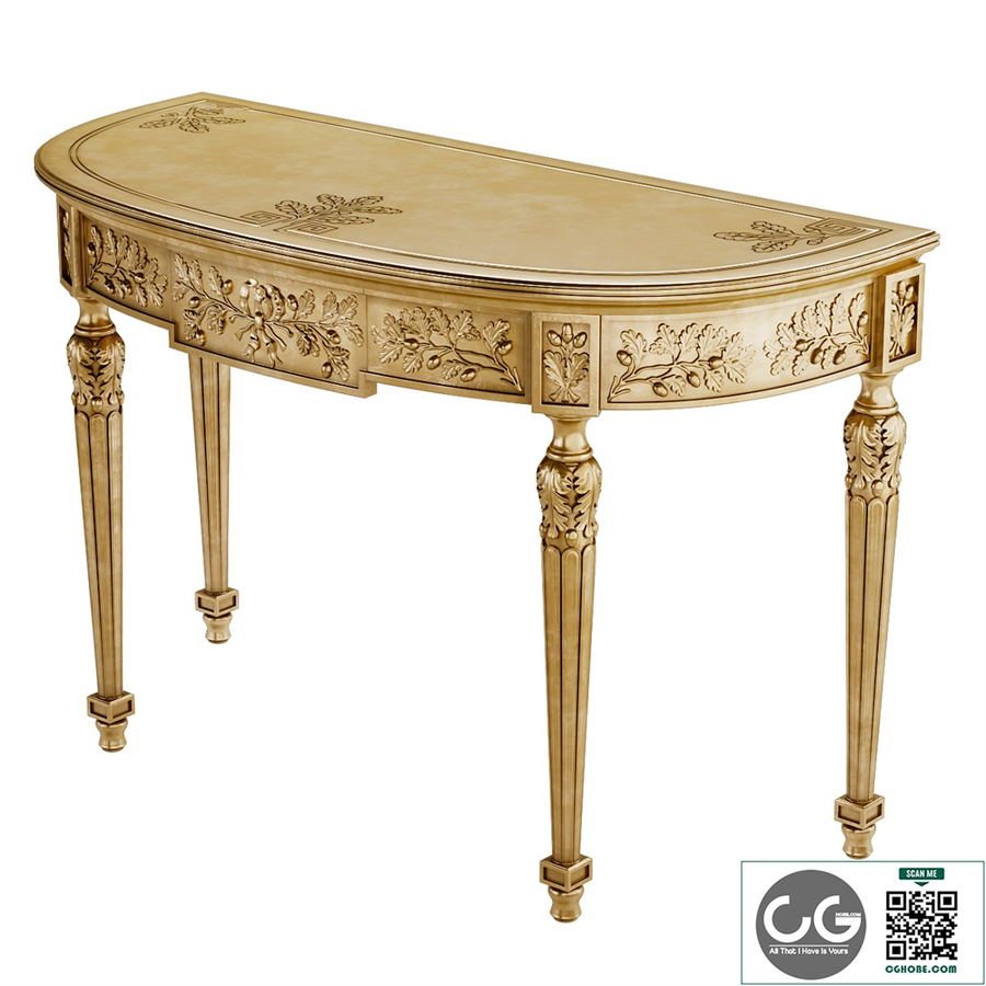 Roberto Giovannini Oak Leaves console table Art.551.PL