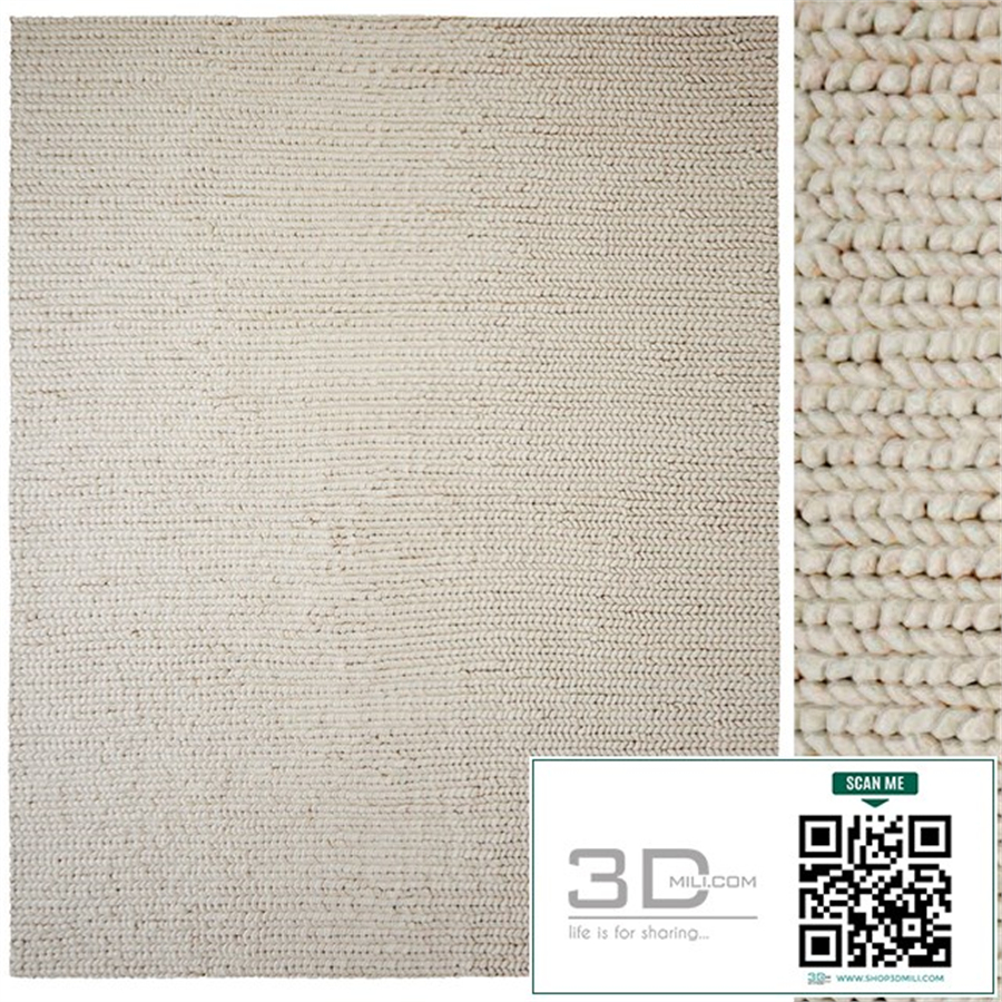 Braided wool rug