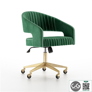 Channel Suede Office Chair