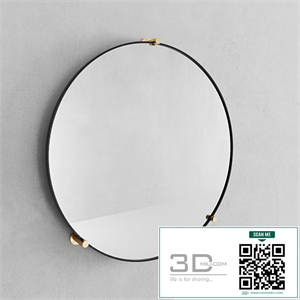 Jamison Circular Wall Stud Mirror