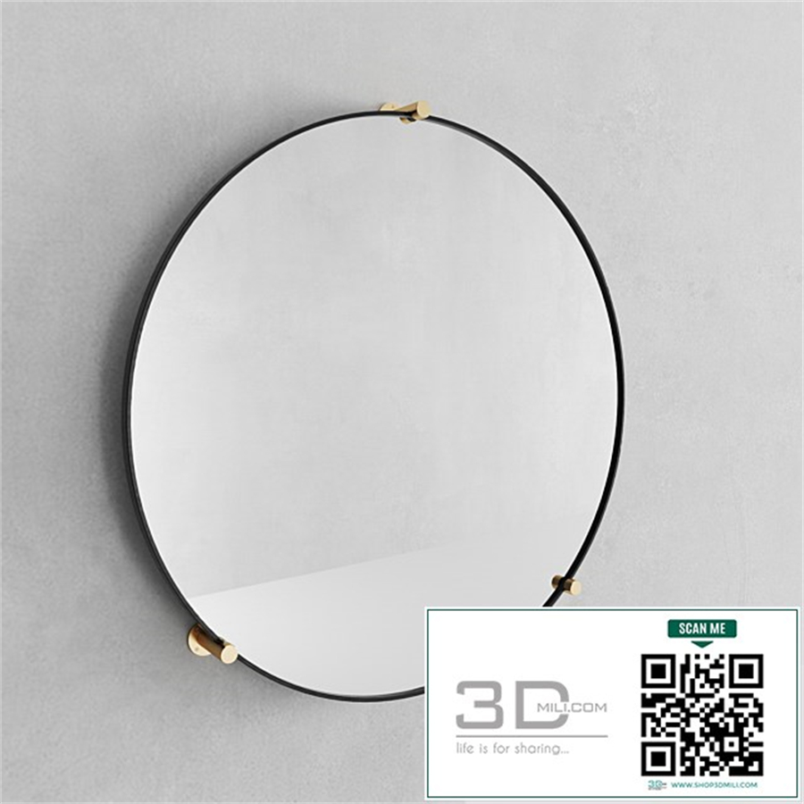 Jamison Circular Wall Stud Mirror