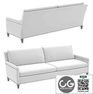 Restoration Hardware TURNER TRACK ARM SOFA WITH NAILHEADS