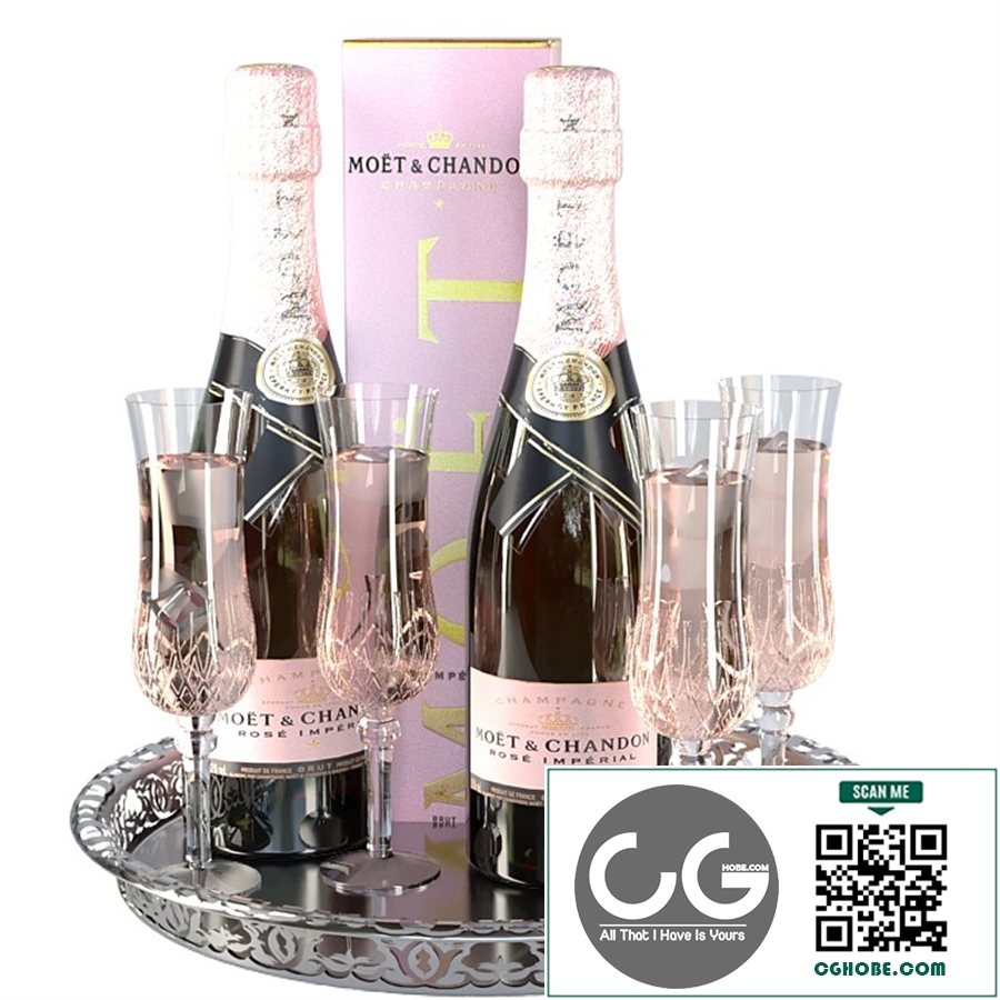 Sparkling wine in glasses 2. Alcohol