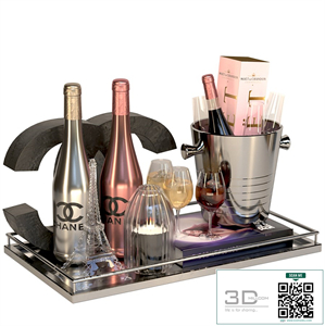 Collection of sparkling wine by candle