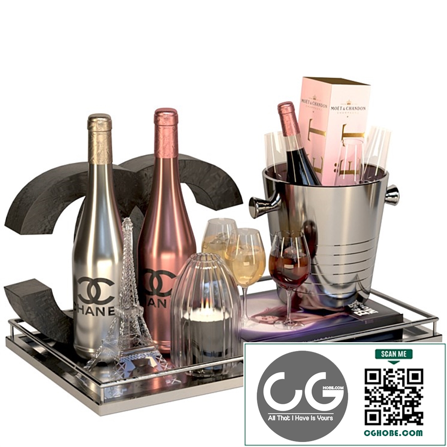 Collection of sparkling wine by candle