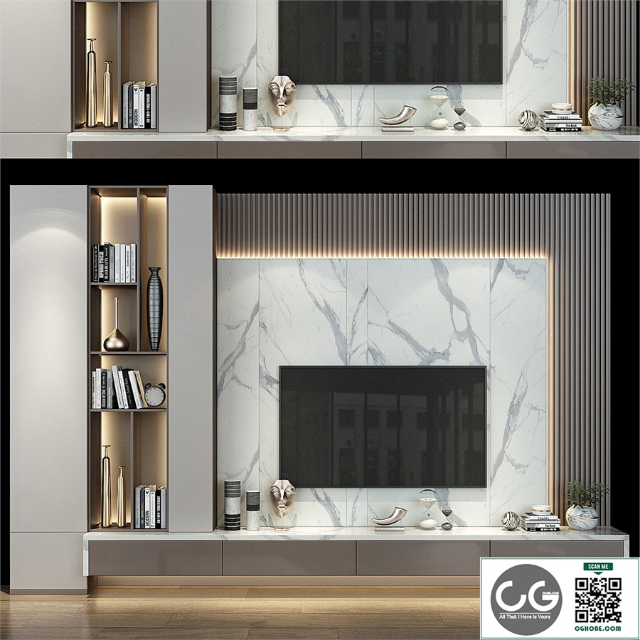 TV Wall set 0158