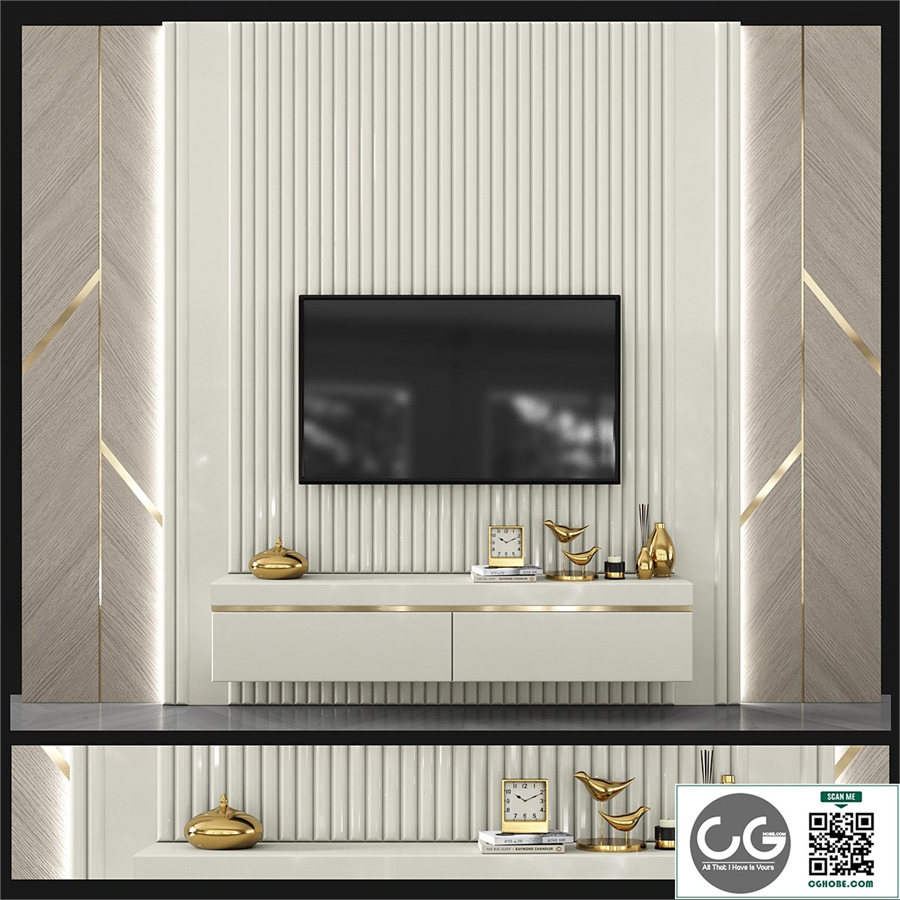 Modern TV Shelf set15
