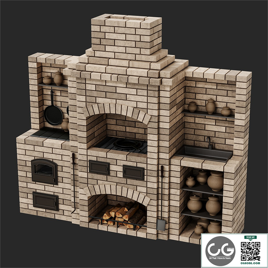 Brick oven barbecue