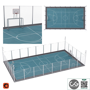 Universal fenced sports ground