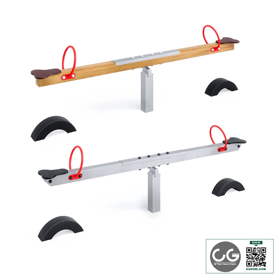 Horizontal swing with Kompan tires