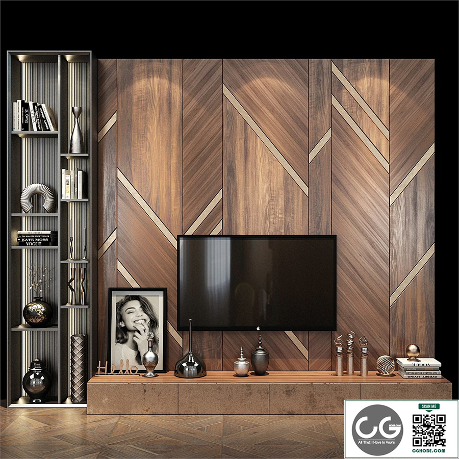 TV shelf set 312
