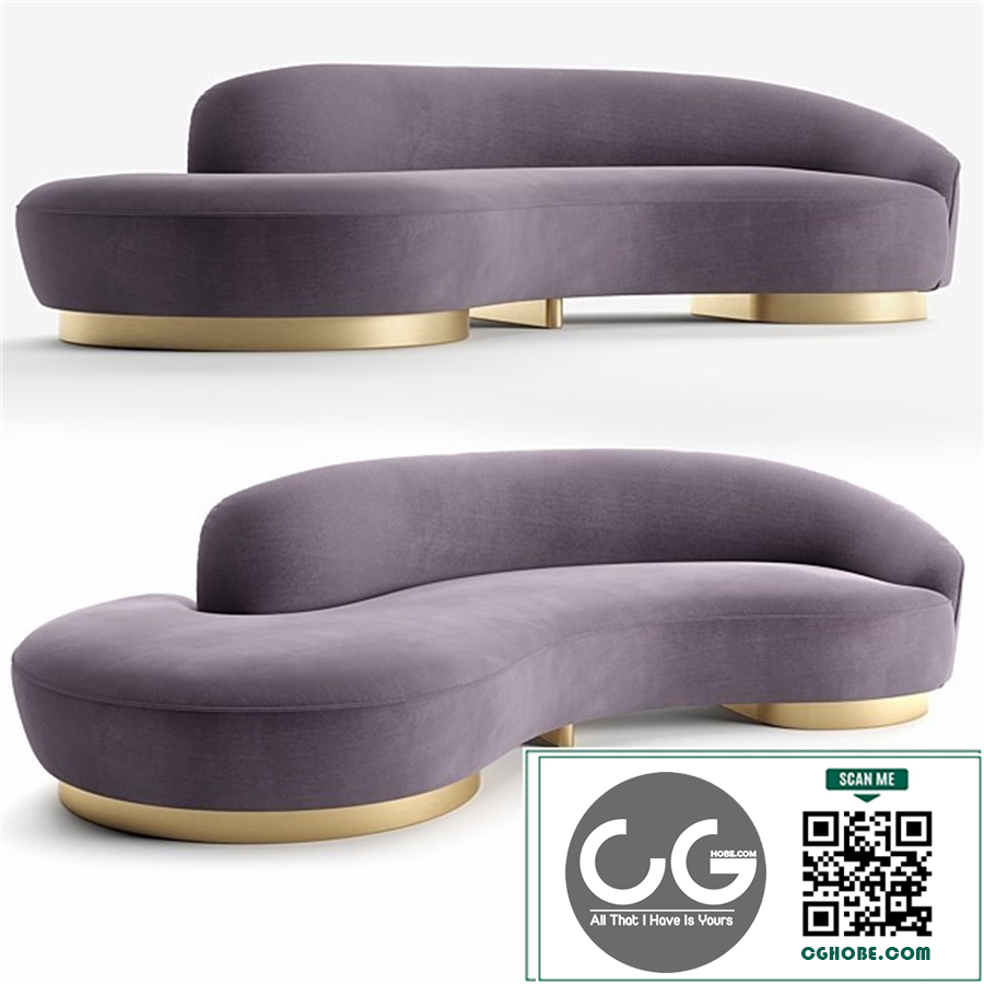 Serpentine Sofa with Arm