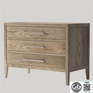 FRENCH CONTEMPORARY CLOSED NIGHTSTAND