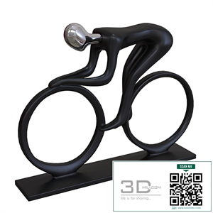 Cyclist figurine