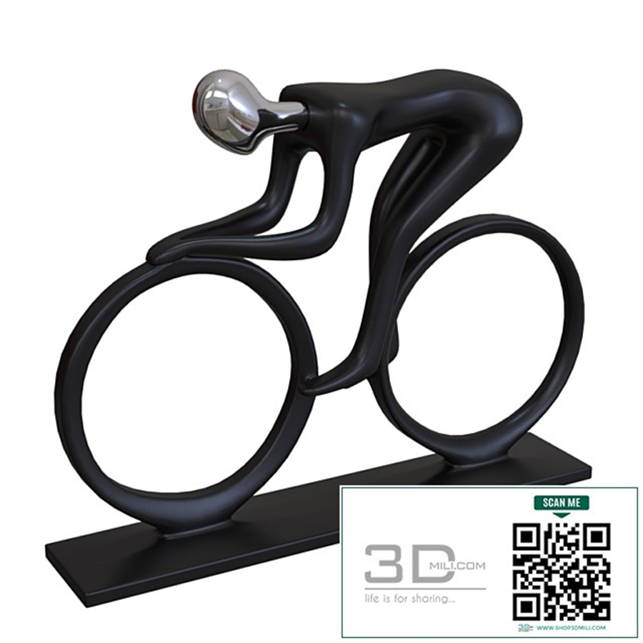 Cyclist figurine