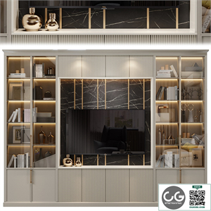 Neoclassical TV wall 008