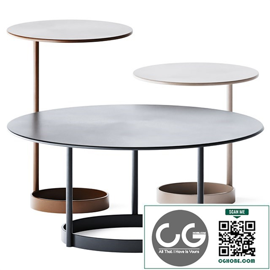 Metal Round Coffee Table Sposa by Jori