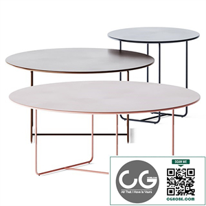 Metal Round Coffee Table Laura by Jori