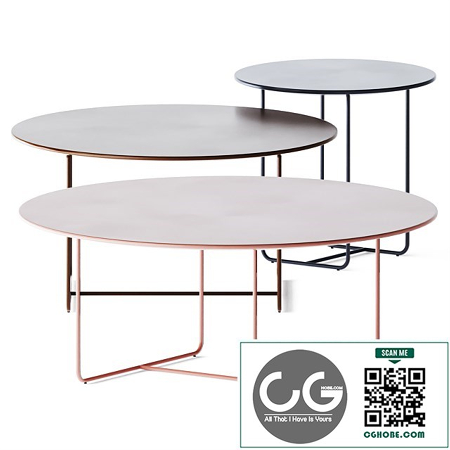 Metal Round Coffee Table Laura by Jori