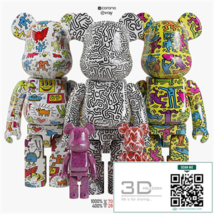 Bearbrick / Keith Haring