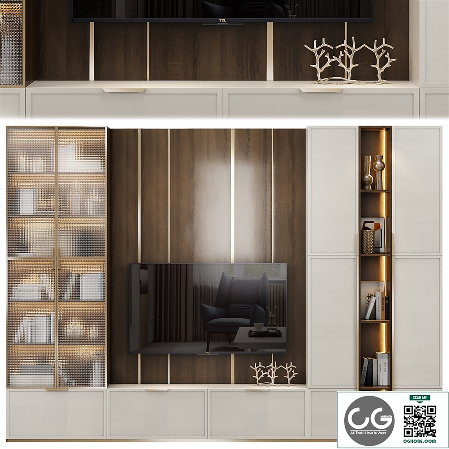 Neoclassical TV wall 010