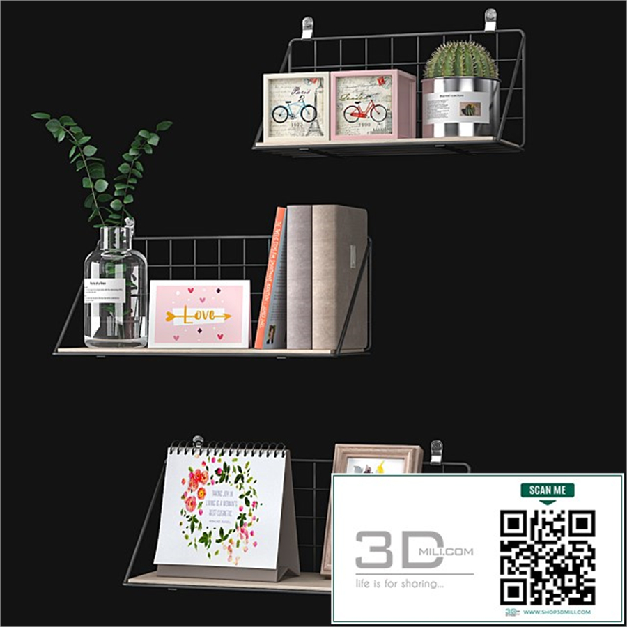Wall decorative shelf