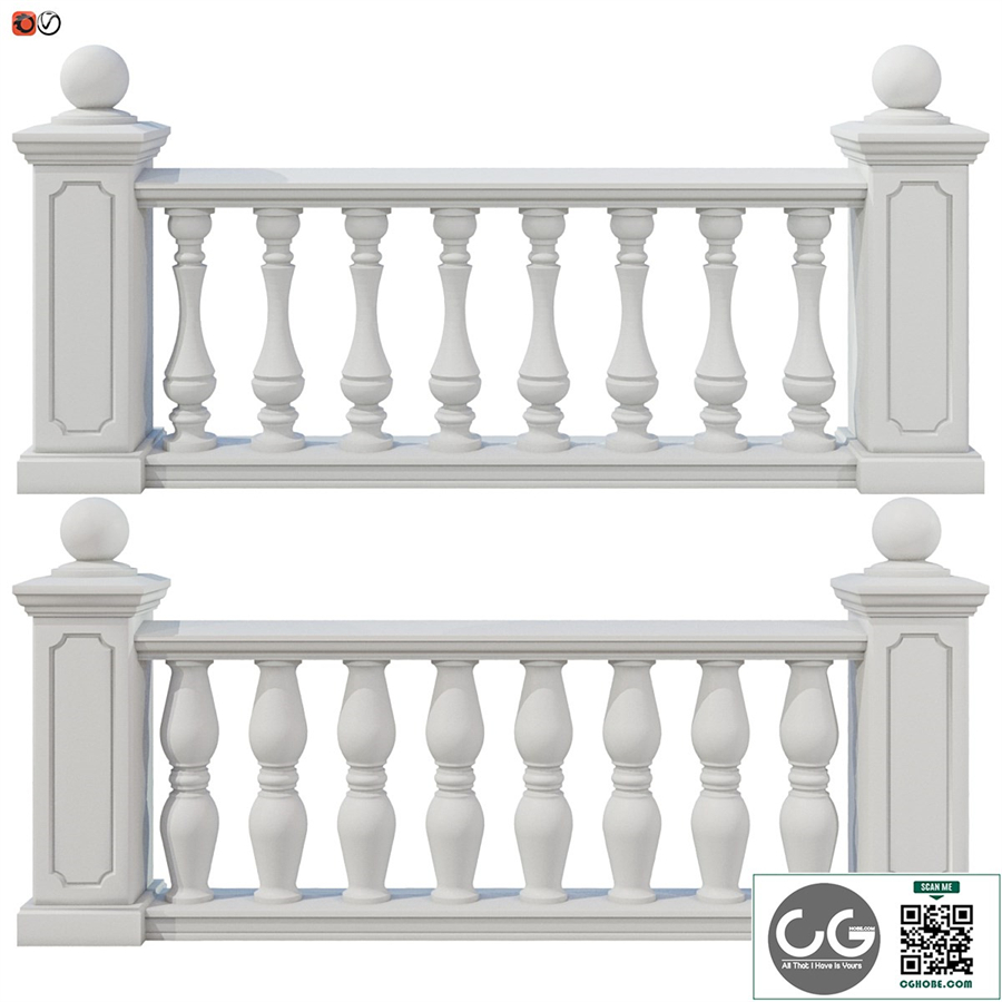 Balustrade classic set 4