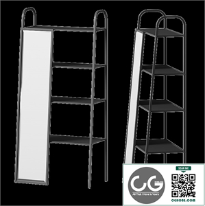 Shelves & Standing Mirror by Clear Home Design