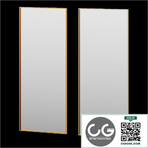 Rectangular Floor Mirror by Clear Home Design