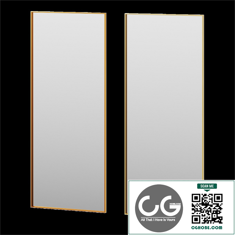 Rectangular Floor Mirror by Clear Home Design