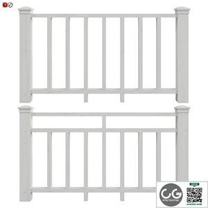 Set of handrails and terrace railing 8