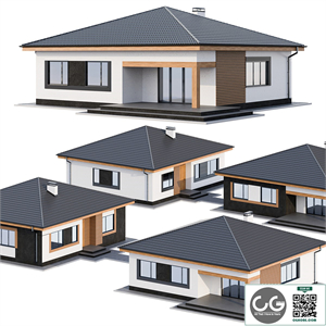 Modern one-storey cottage