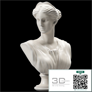 Artemis Bust Ancient Greek Goddess of Hunt