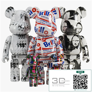 Bearbrick / Andy Warhol