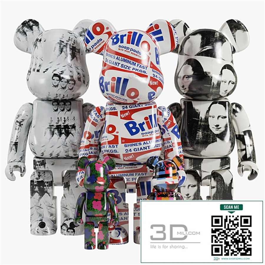 Bearbrick / Andy Warhol