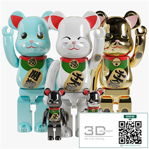 Bearbrick / Maneki neko