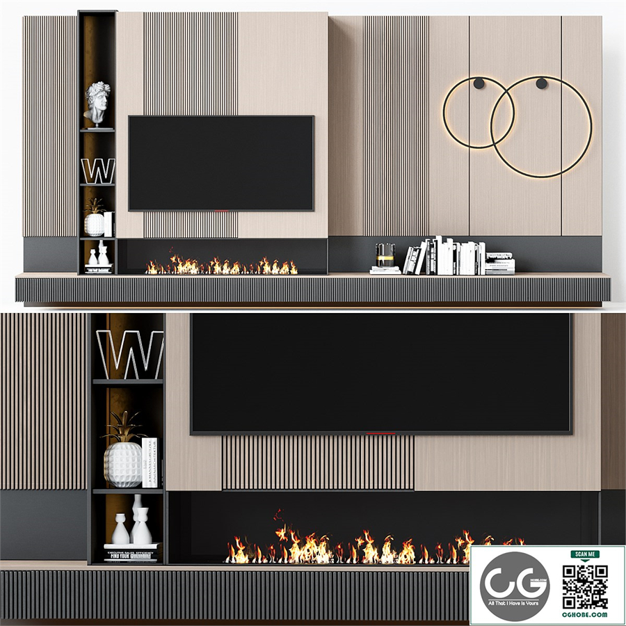 TV wall modern 70